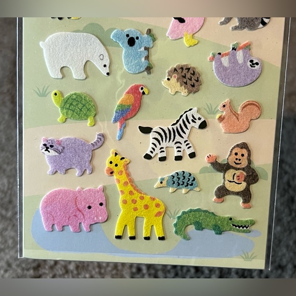 Daiso Zoo Exotic Animal Sticker Sheet Japan Exclusive Kawaii Lion Tiger Panda - Picture 5 of 7